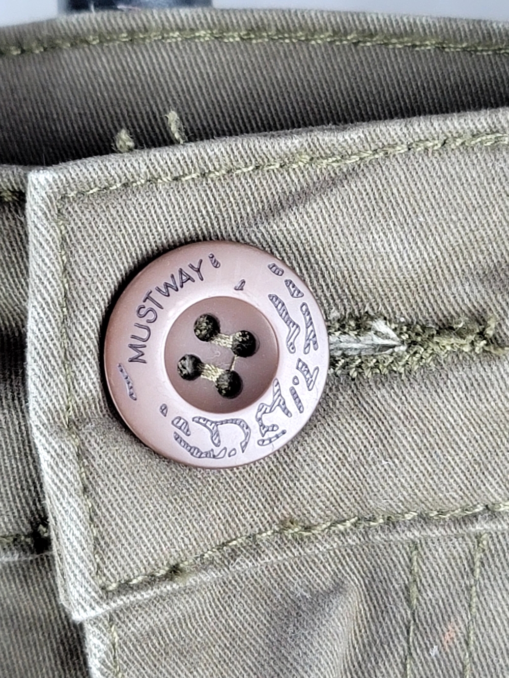 Mustway Women's Cargo Pants Size 26 Brown Tactical Utility Gorpcore Y2K 27x13 - Picture 7 of 9